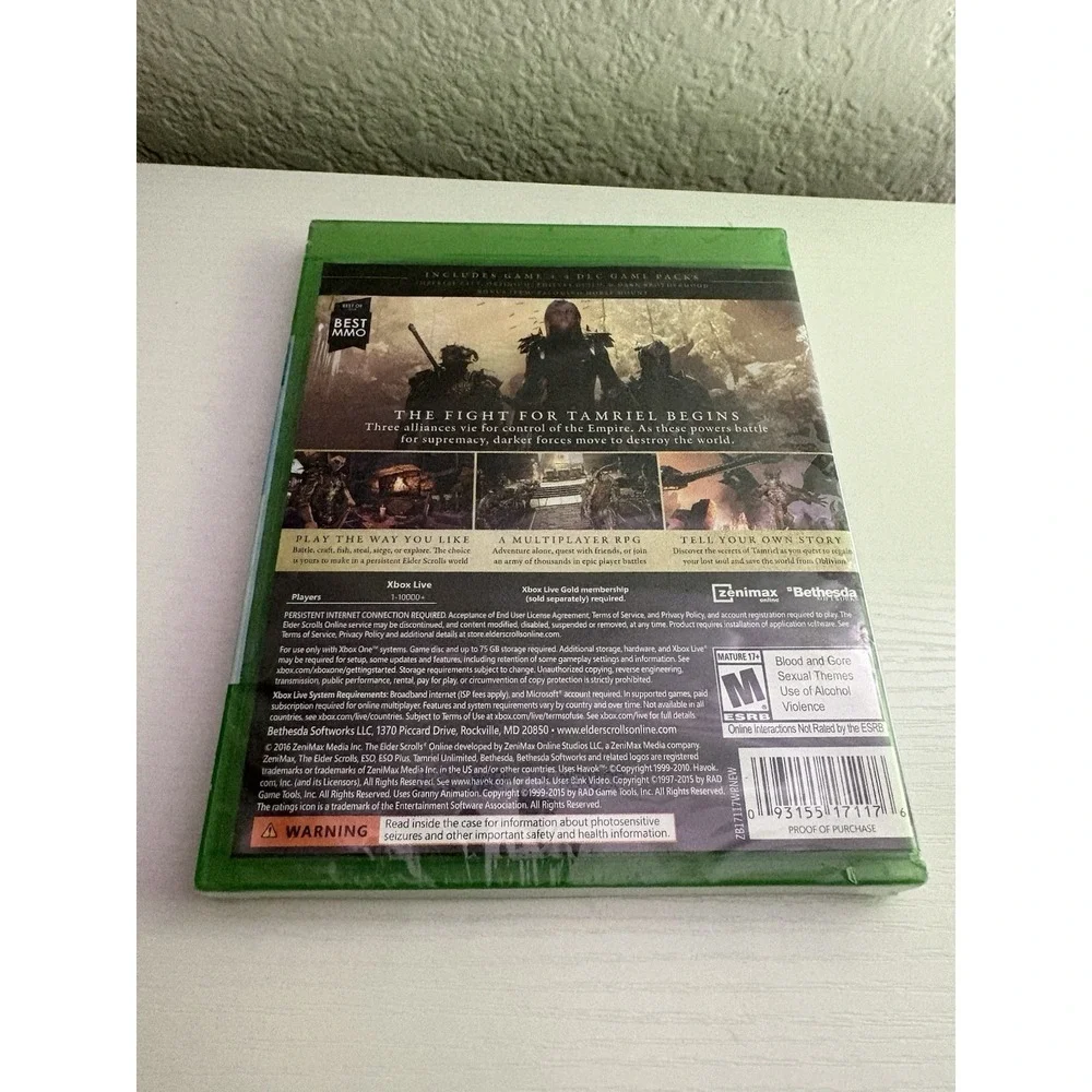 Elder Scrolls Online: Gold Edition (Microsoft Xbox One, 2016) *SEALED